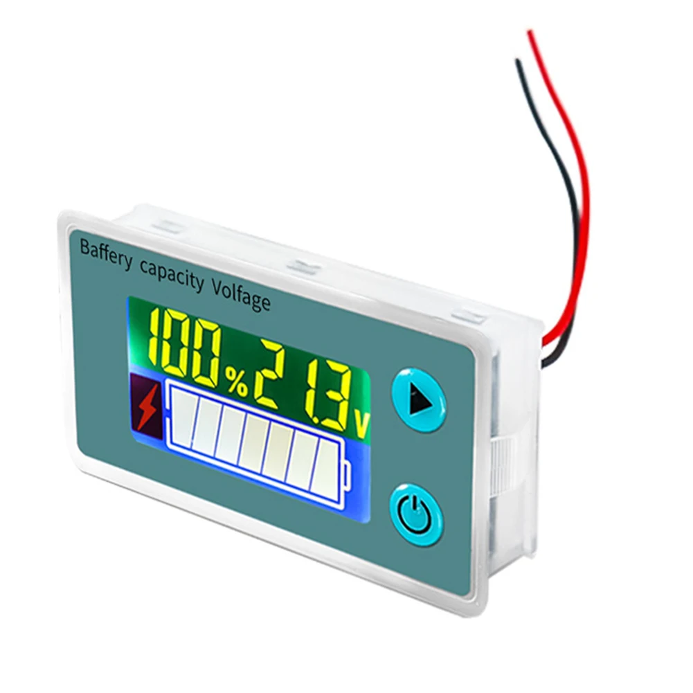 

Precise LCD For Battery Power Display Lithium Iron Lead-Acid Voltmeter Reliable Battery Level Test Indicator Meters Monitors