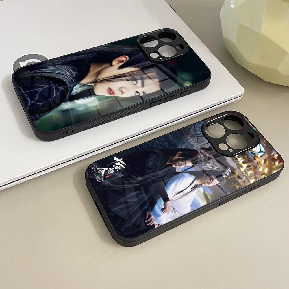 Чехол для телефона The Untamed Wang Yibo XiaoZhan из закаленного стекла для IPhone 16, 17, 13, 14, 12, 15, 11 Pro Max Plus Mini XR SE 2020 Coque