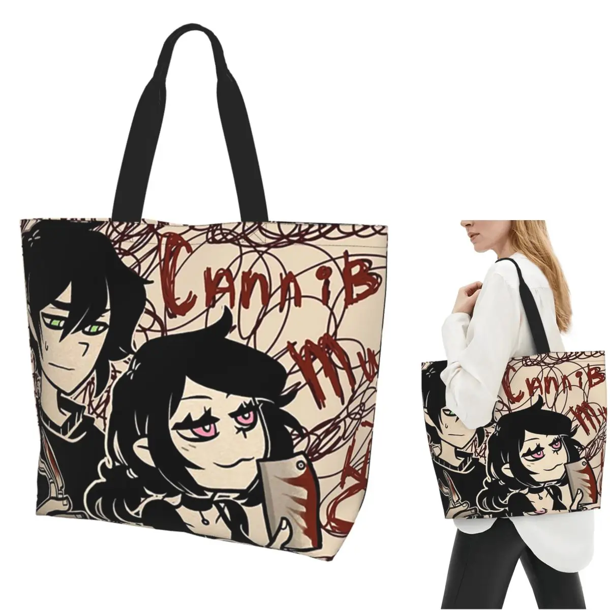 

Ashley And Andrew The Coffin Of Andy And Leyley Shopping Tote Bag Холщовые сумки на плечо Shopper Продуктовая сумка для женщин