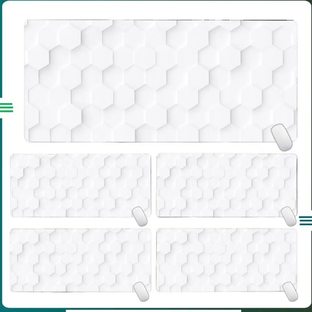 لوحة ماوس ألعاب بتصميم هندسي سداسي كبير وقاعدة مطاطية مضادة للانزلاق لملحقات الكمبيوتر المكتبية