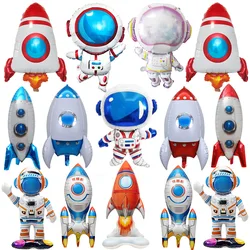 Outer Space Party Astronaut Balloons Rocket Balloon Space Cartoon Balloons Space Themed Party Boy Kids Birthday Party Decoration