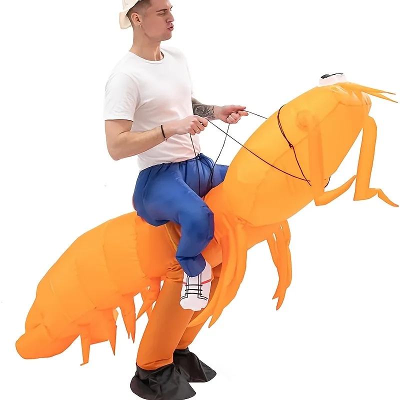 مجموعة ملابس بيبي الروبيان القابلة للنفخ لحفلات المهرجانات والمناسبات القابلة للنفخ على شكل حيوانات