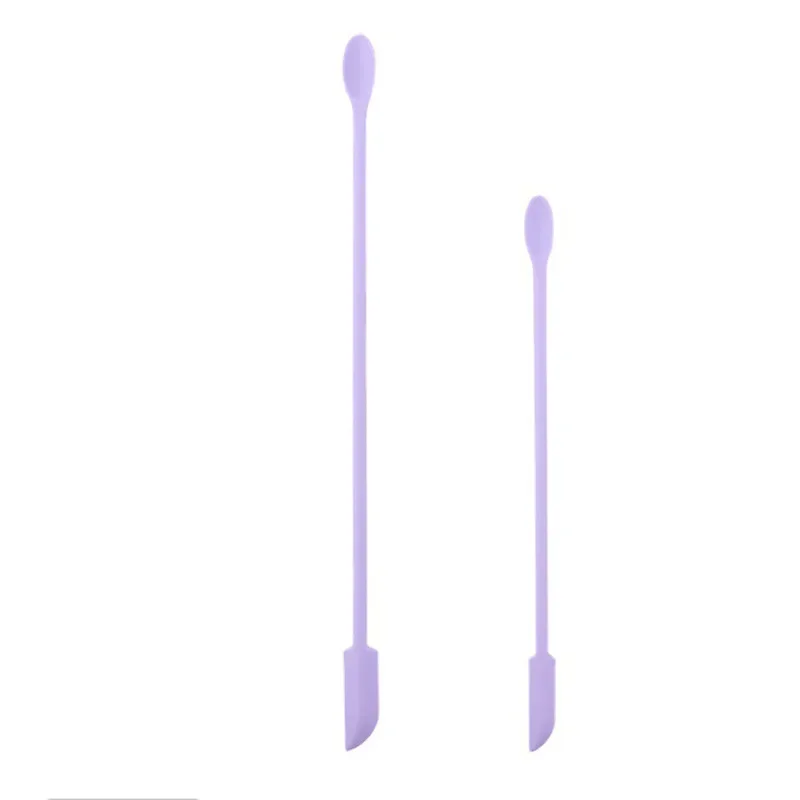 1/3pcs Spatola Cosmetica A Doppia Testa Allungata Raschietto In Silicone Marmellata Bottiglia Profonda Raschietto Mini Spatola Set Trucco Kit di Strumenti di Bellezza