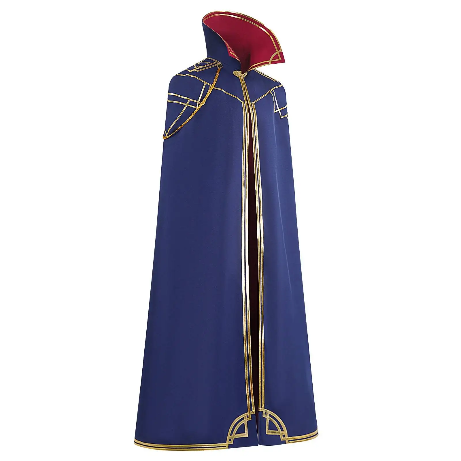 Capa azul cosplay traje loween feminino usar duplo ci guerra katecosplay tradicional chinês étnico palco traje