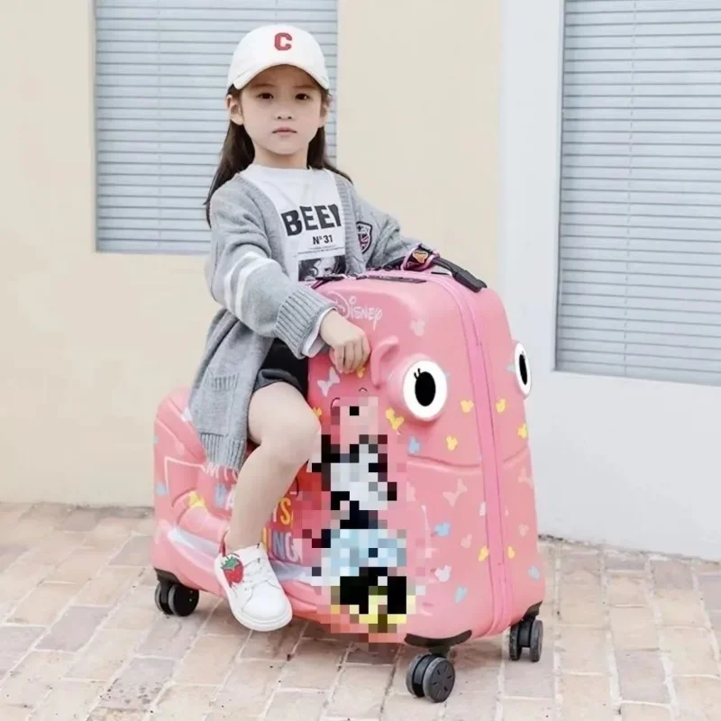 Mickey Minnie sweet and cute creative cartoon pattern fashion leisure travel large capacity storage and mountable trolley case