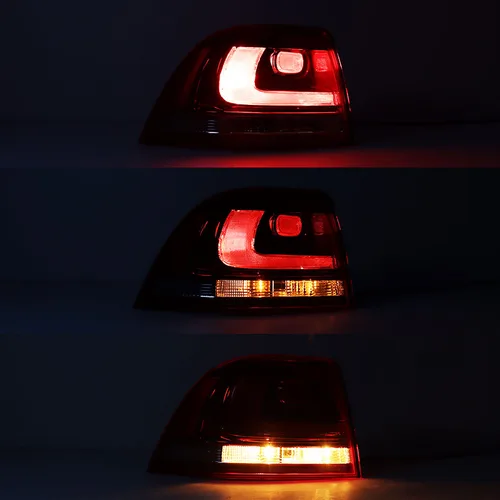 Imagen 2 del producto Accesorios para coche, luz trasera, lámpara de señal de freno de advertencia para Volkswagen VW Touareg 2010 2011 2012 2013 2014, conjunto de luz trasera