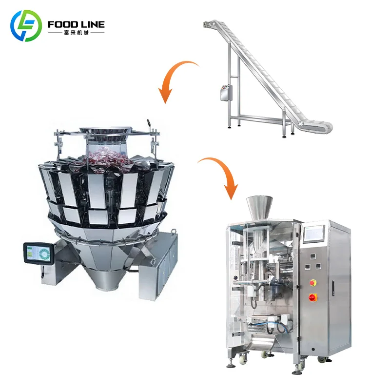 Custom Fully Automatic Packing Machine for Fruit and Vegetable Industrial Packaging Equipment Particle Packaging Production Line