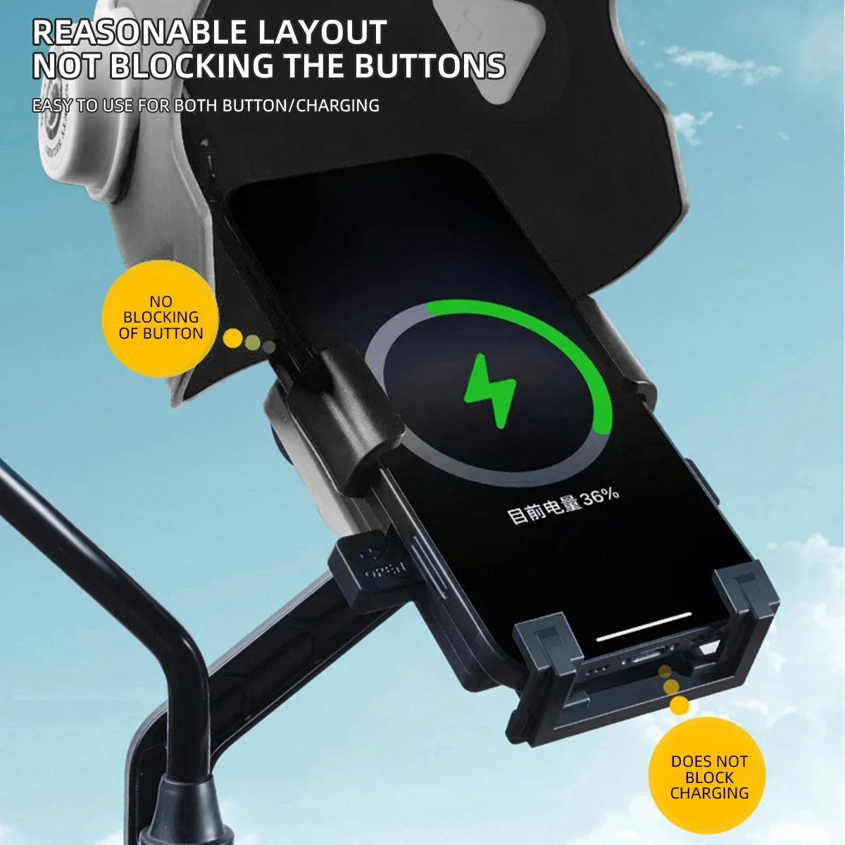 

1pcs Motorcycle Mobile Phone Holder Universal Phone Holder Small Helmet Phone Stand Motorcycle Handle Gravity Mount
