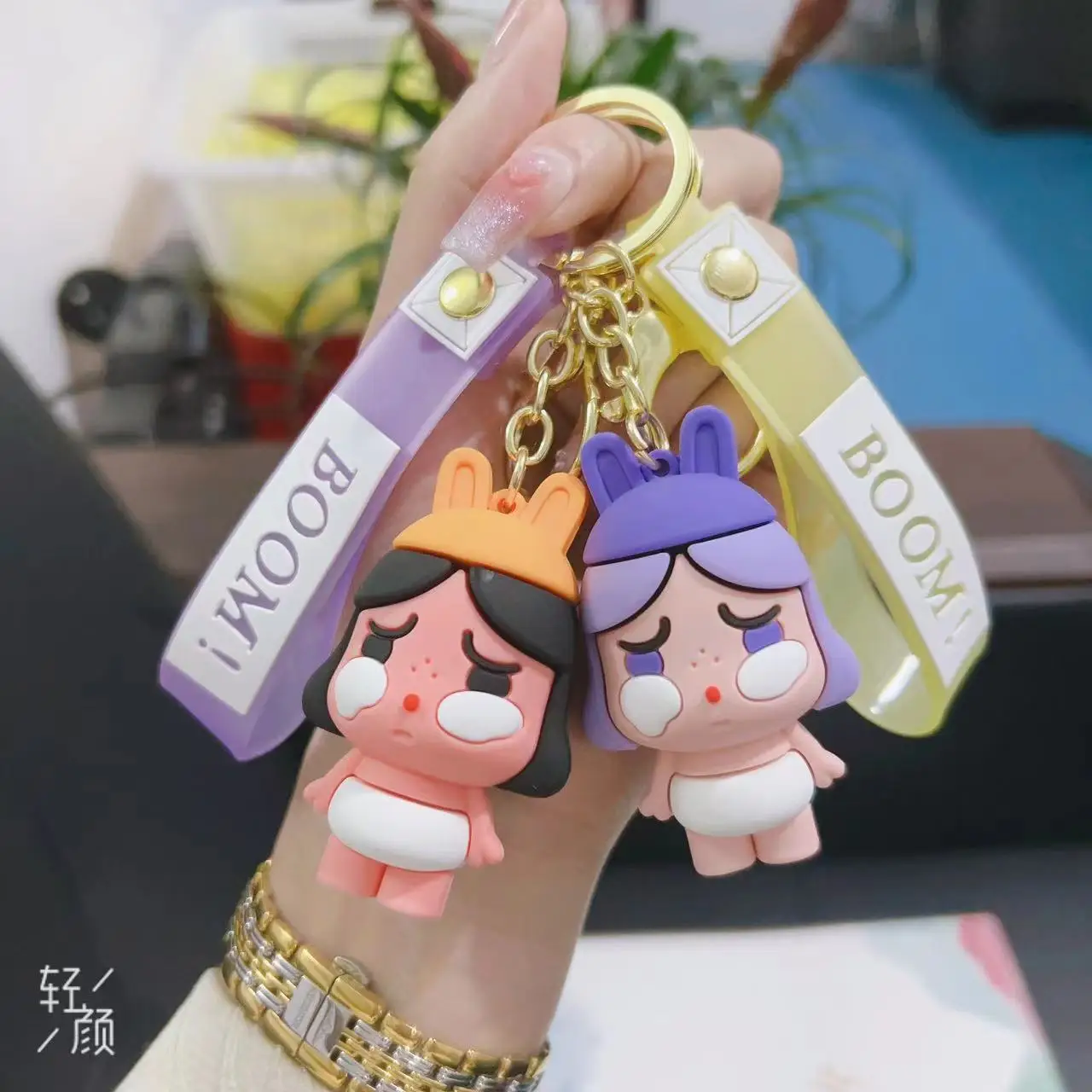 

New Keychain Anime Cartoon Keychain Kawaii Backpack Decoration Car Key Accessories Children's Birthday Gift