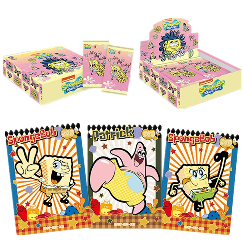 

KABAO Official SpongeBob Tentacle Art Cards with Patrick Squidward Special Collection for Cartoon Lovers Premium Anime Card Set