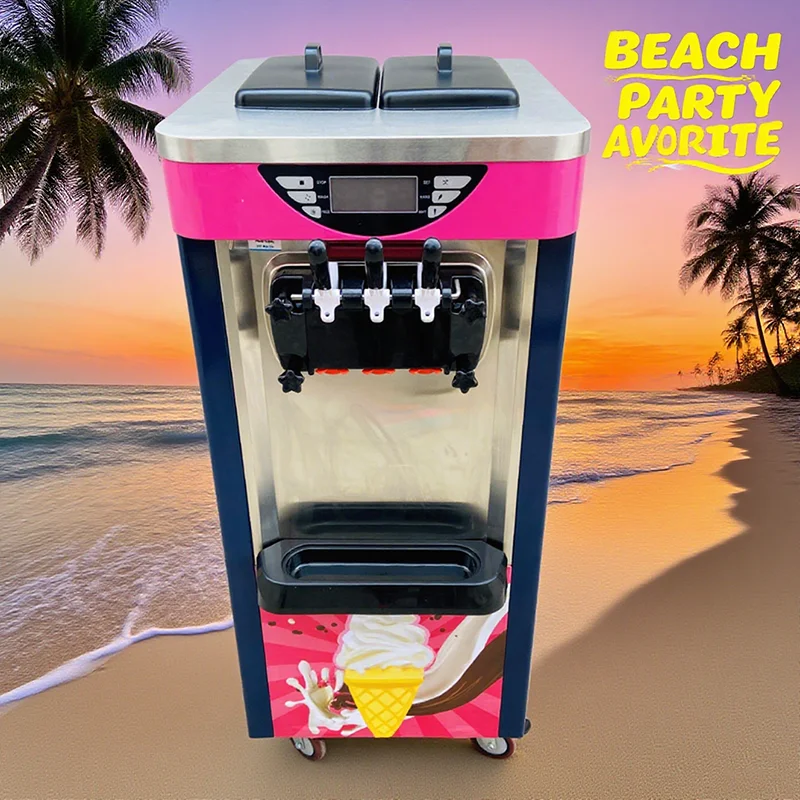 Stainless Steel Electric Vertical Soft Serve Ice Cream Maker   Automatic Gelato Machine for Outdoor Cafe Restaurants