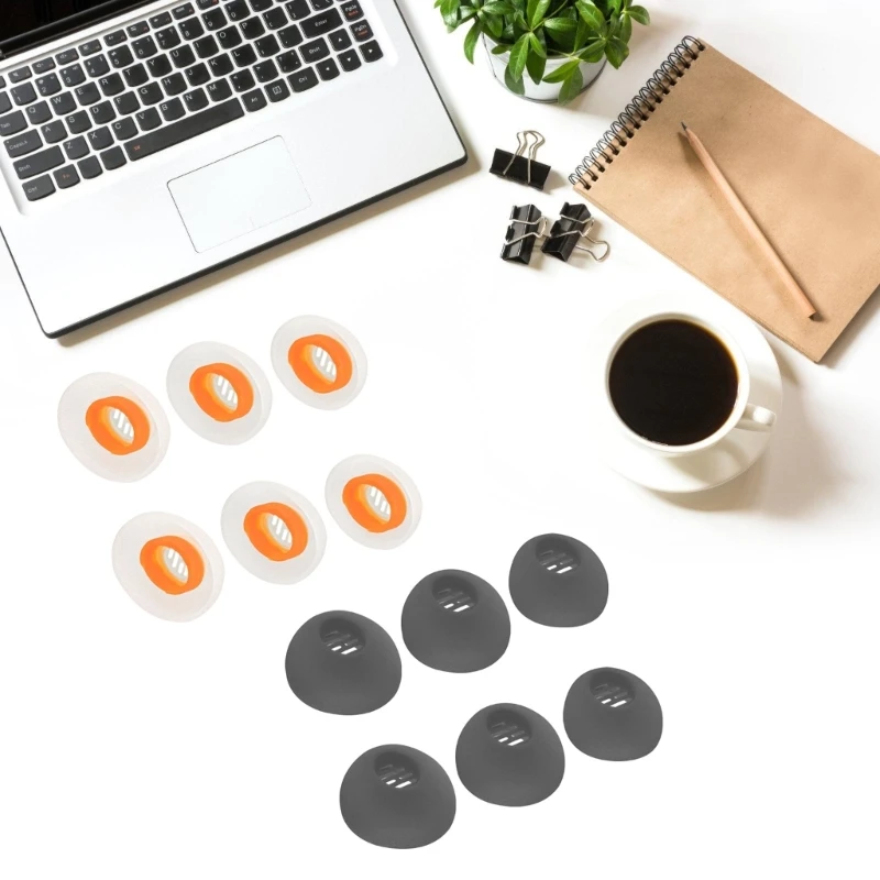 1Set Silicone Earbuds Tips Earplugs Set For Buds Air5 Pro Wireless Headphones Eartips Noise Isolation