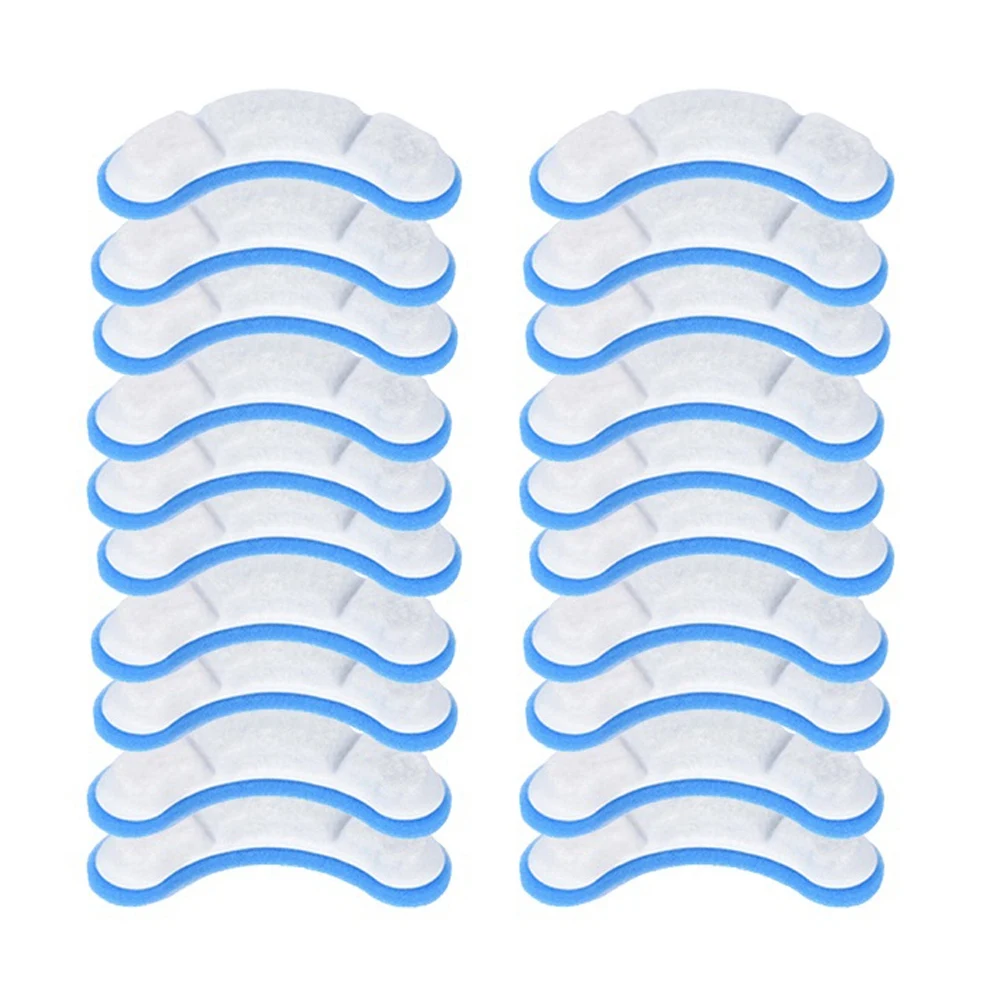 Filtro de substituição de fonte de água para animais de estimação, ecológico, 20 peças, para wf050/wf060, filtro de carvão ativado para animais de estimação, alimentador automático pe