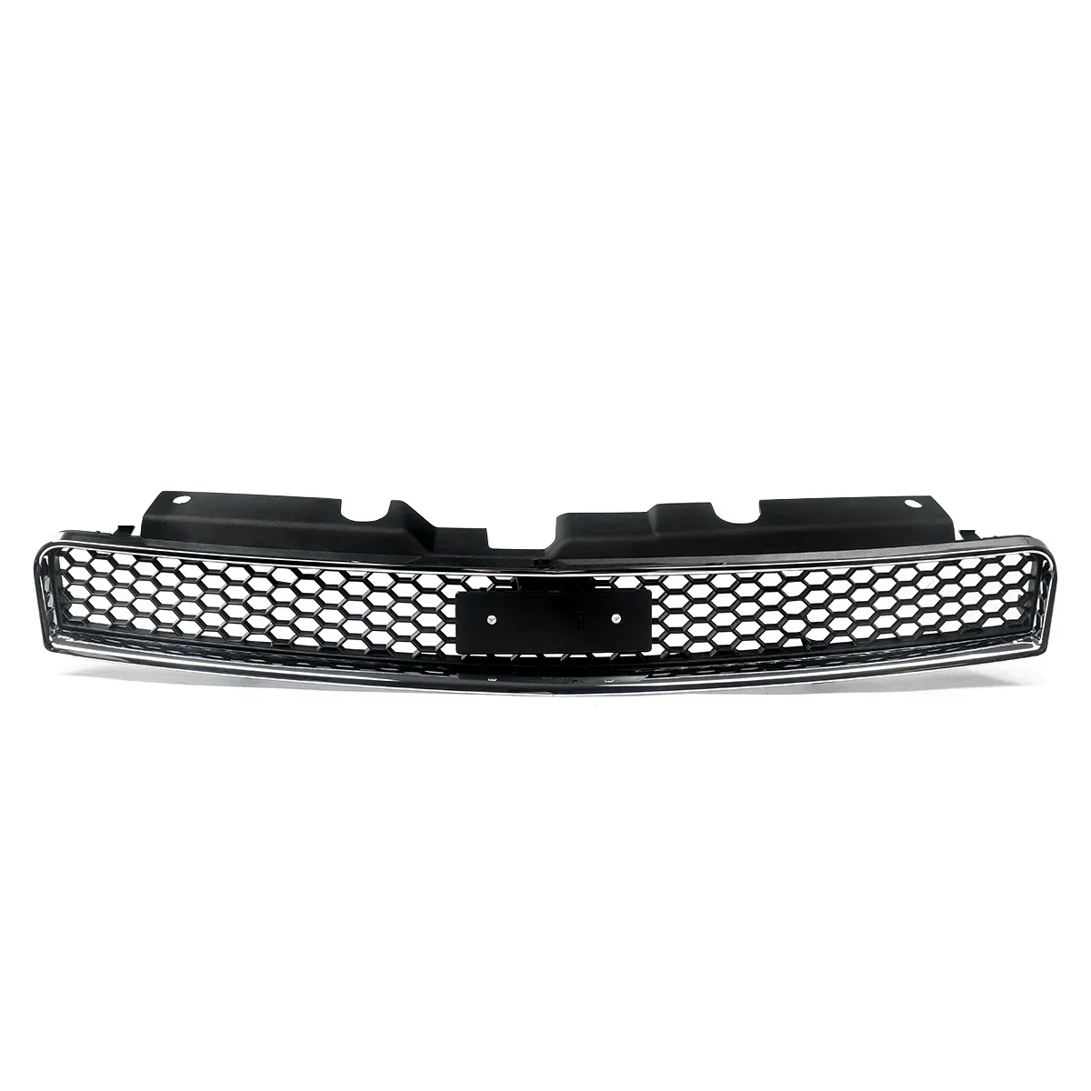 

For Chevy Impala 2006-2013 Front Bumper Upper Grille Grill Mesh Chrome+Black