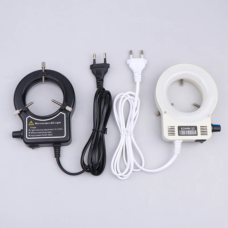 

Microscope LED Ring Light Illuminator Lamp For Microscope Circle Light Industrial Microscope Camera Light Source EU Plug.