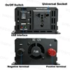 7000W インバーターキット 12V 110V220V 300W ソーラーパネル 100A コントローラー & バッテリー充電器 小屋/照明/キャンプ用、簡単な取り付け 4