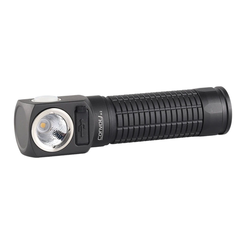 Convoy-linterna multifuncional H2 LH351D 519A B35AM, luz de cabeza, linterna 18650, linterna, interfaz de carga tipo c