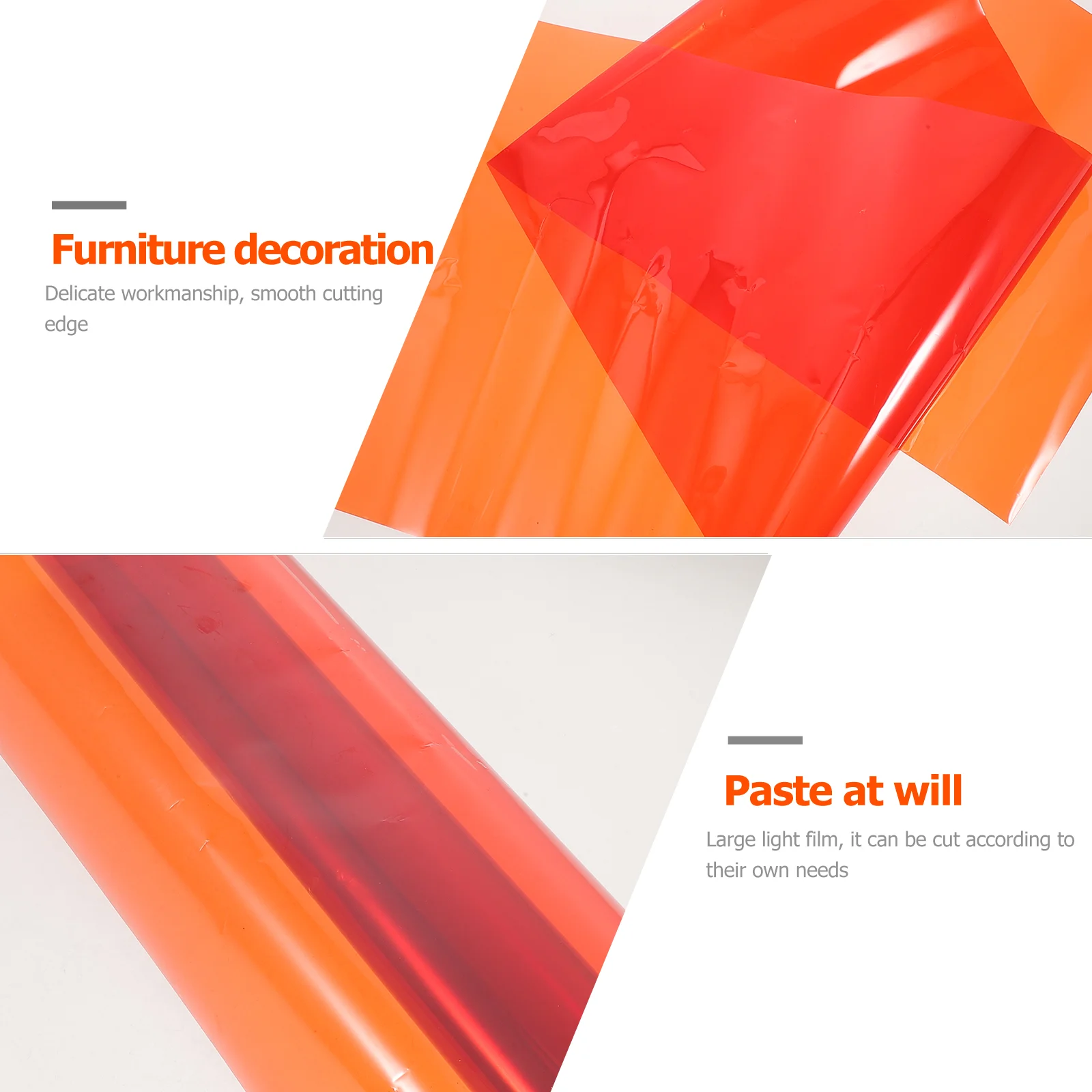 일몰 필름 플래시 애완 동물 렌즈 용 투명 조명 컬러 필터 사진 수정 카메라 색상 반사 창