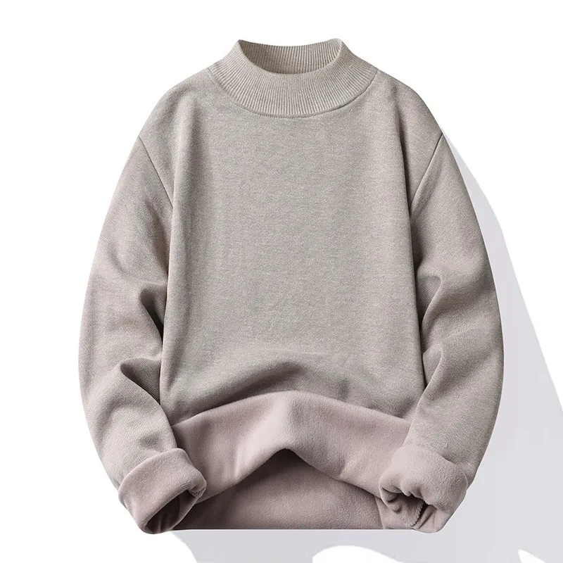 Men's Solid Knit Pullover Male Sweat-shirt Sweater Men Clothing Warm Casual Fashion Streetwear for Spring Autumn Hombre New