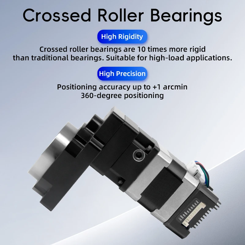 High Positioning Accuracy Nema23 Integrated Hollow Rotating Platform HRTA Hollow Rotary Table for End-of-arm-tooling (EOAT) view 5