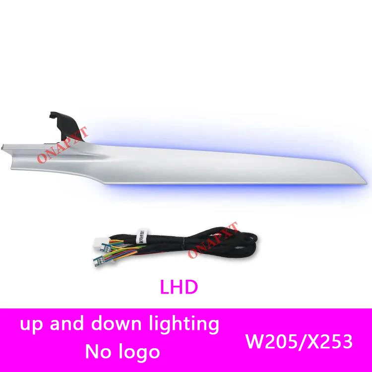 For Mercedes-Benz C W205 Coupe GLC X253 2014-2022 LHD RHD MB Co-pilot Led Neon Ambient Light Passenger Atmosphere Lamp Cover