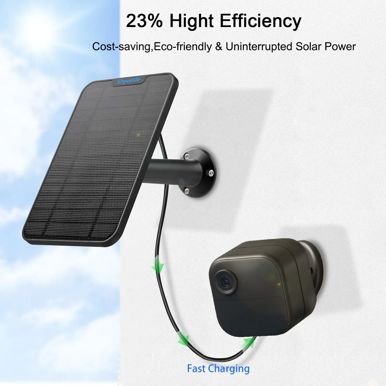 Caricabatterie per pannello solare per Blink New Outdoor 4 (4a generazione) supporto per cavo resistente alle intemperie