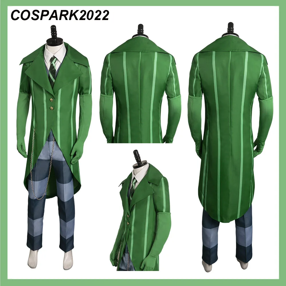 Villain Once Cos Ler Lorax Cosplay Green Suit Costume Hat Outfits For Adult Men Male Halloween Carnival Suit