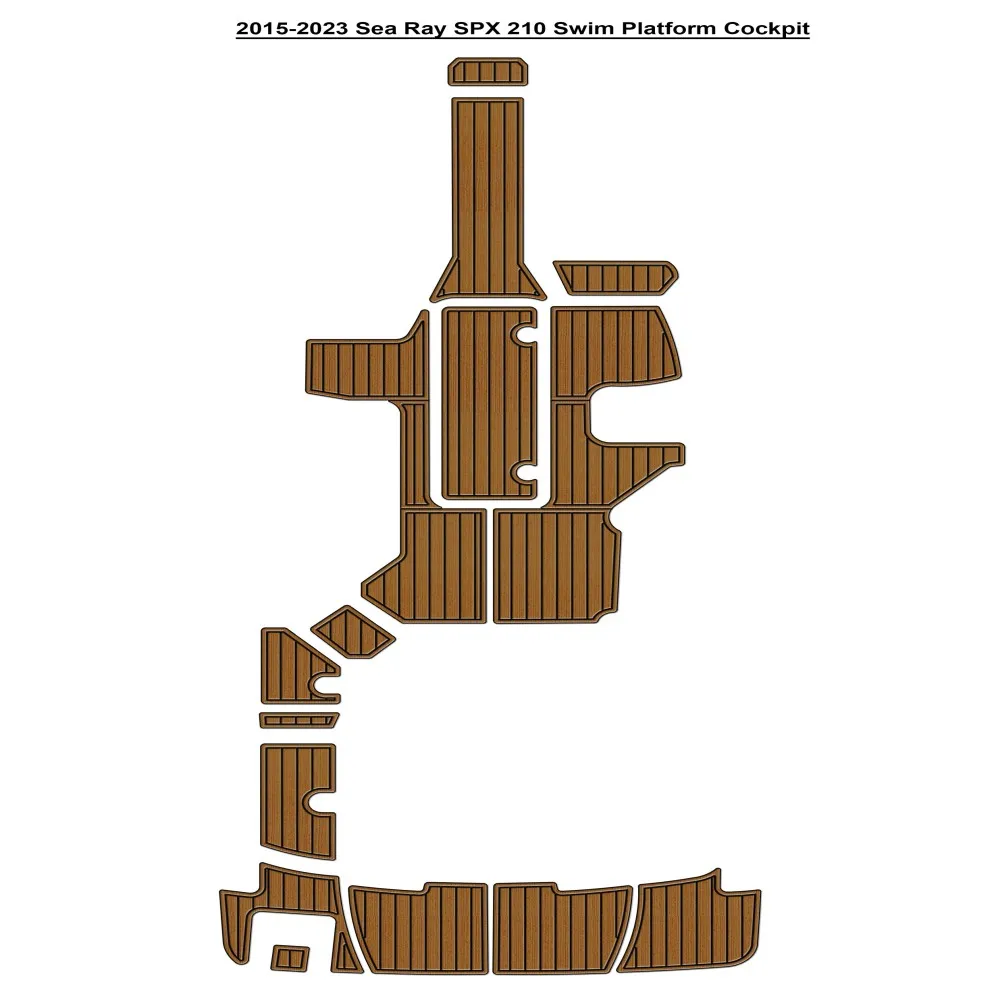 

2015-2023 Sea Ray SPX 210 Swim Platform Cockpit Pad Boat EVA Foam Teak Deck Floor Mat SeaDek MarineMat Gatorstep Style Adhesive