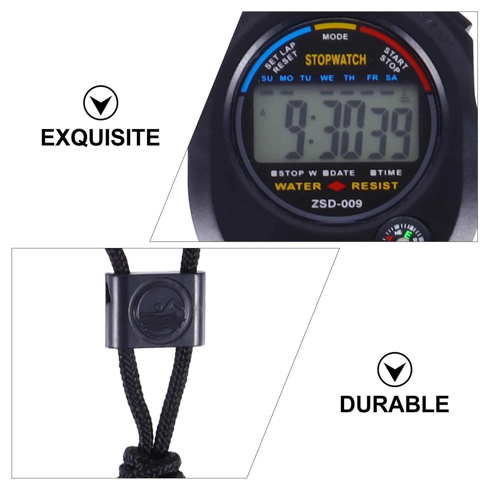 

1pc Multifunction Large Countdown Referee School Athletic Meetings High Class Material Thicken Cord Durable for Game