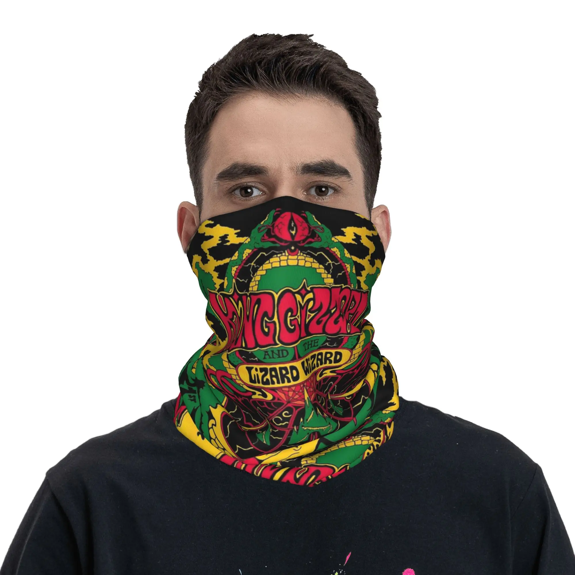 

King Gizzard and the Lizard Wizard Oddments Bandana Neck Cover Printed Wrap Scarf Headband Cycling for Men Women Adult Windproof