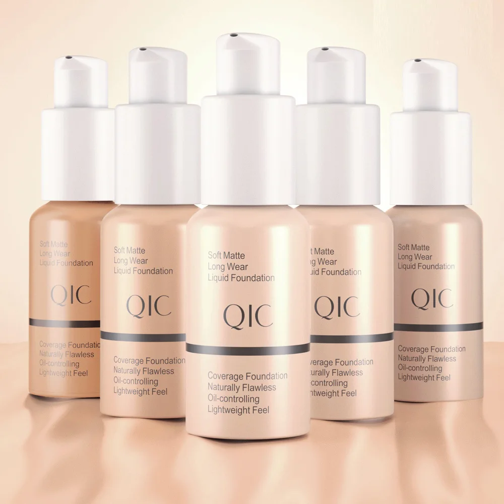 QIC Makeup Skin Evolution Liquid Foundation Oil-Control Face Make Up Concealer Brighten Highlighter Bronzer Corrector Cream