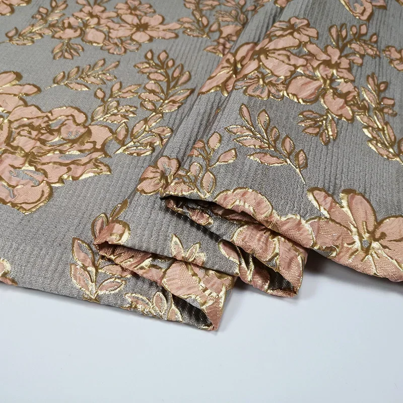 

Тренч-пачка из шелковой жаккардовой парчовой ткани Orkin для платья, костюма, одежды, материал для шитья по метрам, оптовая продажа