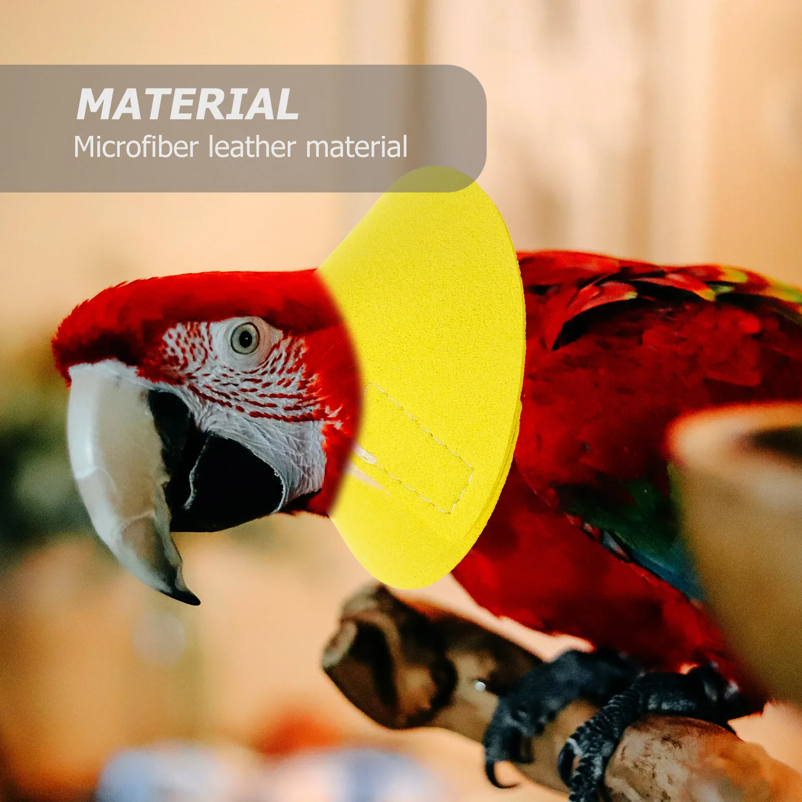 

Anti-Bite Parrot Collar Bird Neck Cover Microfiber Safe Durable Practical Prevent Pecking Wounds Comfort