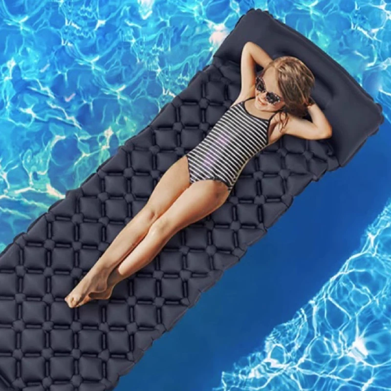 Ultralight Self-inflating Air Mattress Widen Sleeping Pad Splicing Inflatable Bed Beach Picnic Mat Camping Tent Air Cushion