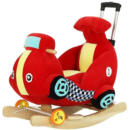 

Little boys and girls creative birthday gift plush toy ride on toy outdoor kids rocking chair