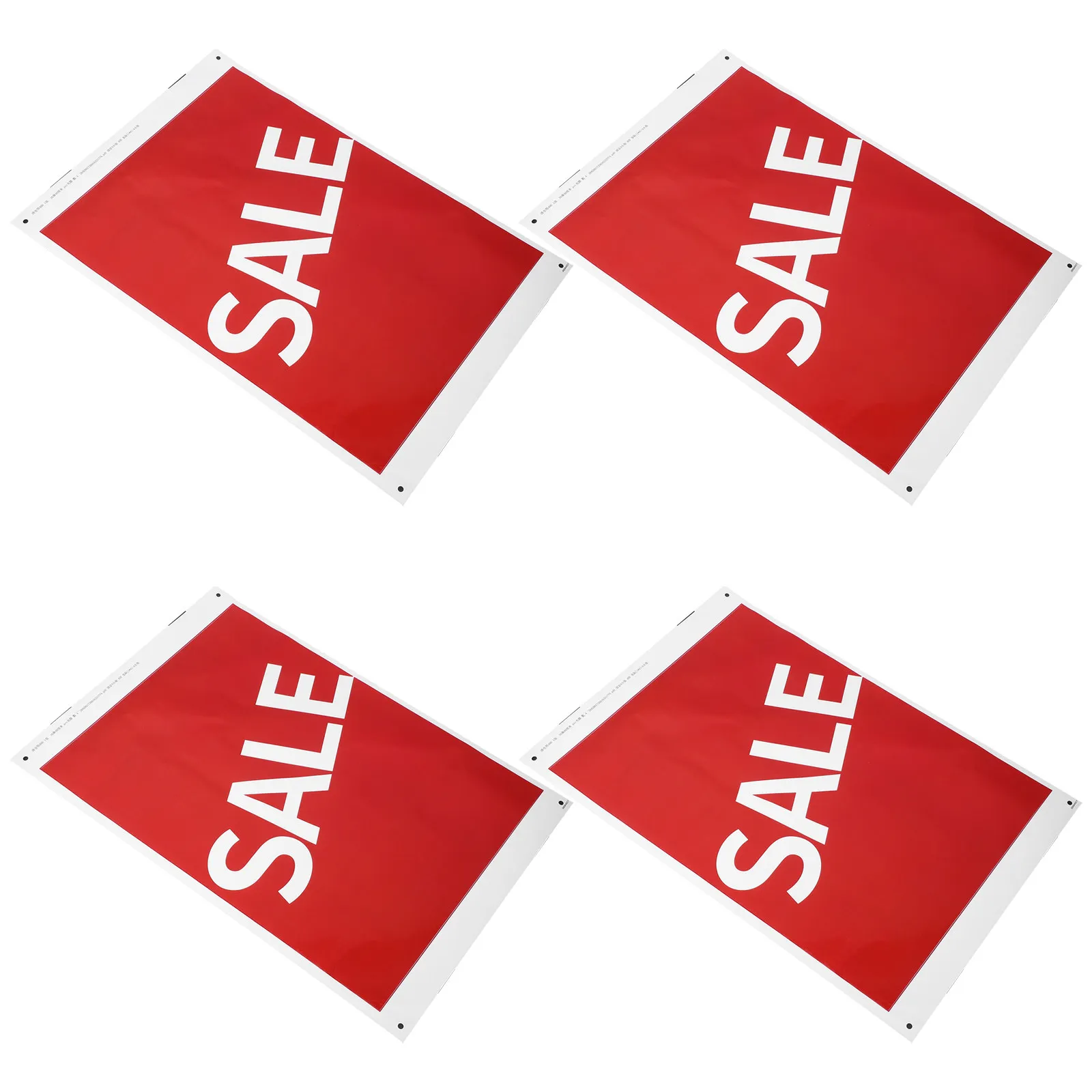 

4Pcs Self Adhesive Sale Stickers Retail Store Waterproof Vibrant Hd Print Weather Resistant Wall Window Shopping Mall Signage