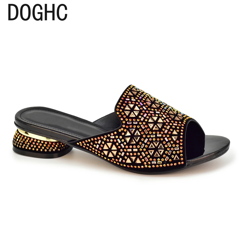 

Новинка, итальянские женские туфли, женские роскошные слипоны, тапочки для женщин, элегантные свадебные туфли-лодочки на каблуке, женская обувь