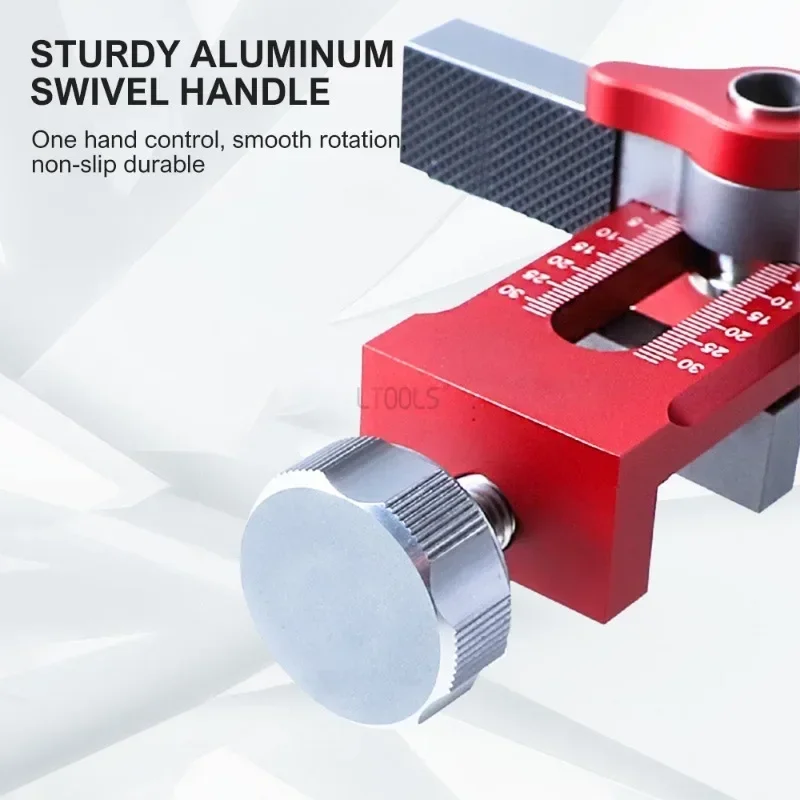 6/8/10mm Rebounding Device Drilling Locator Cabinet Door Panel Leveling Mounting Jig Panel Board Quick Drilling Install Template