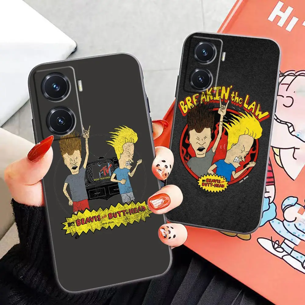 Case For VIVO Y93 Y91 Y85 Y83 Y78 Y77 Y76 Y75 Y72 Y55 Y52 Y52S Y51 Y51S Y50 Y35 Y22S 4G 5G Soft Case Cartoon Beavis And Butthead