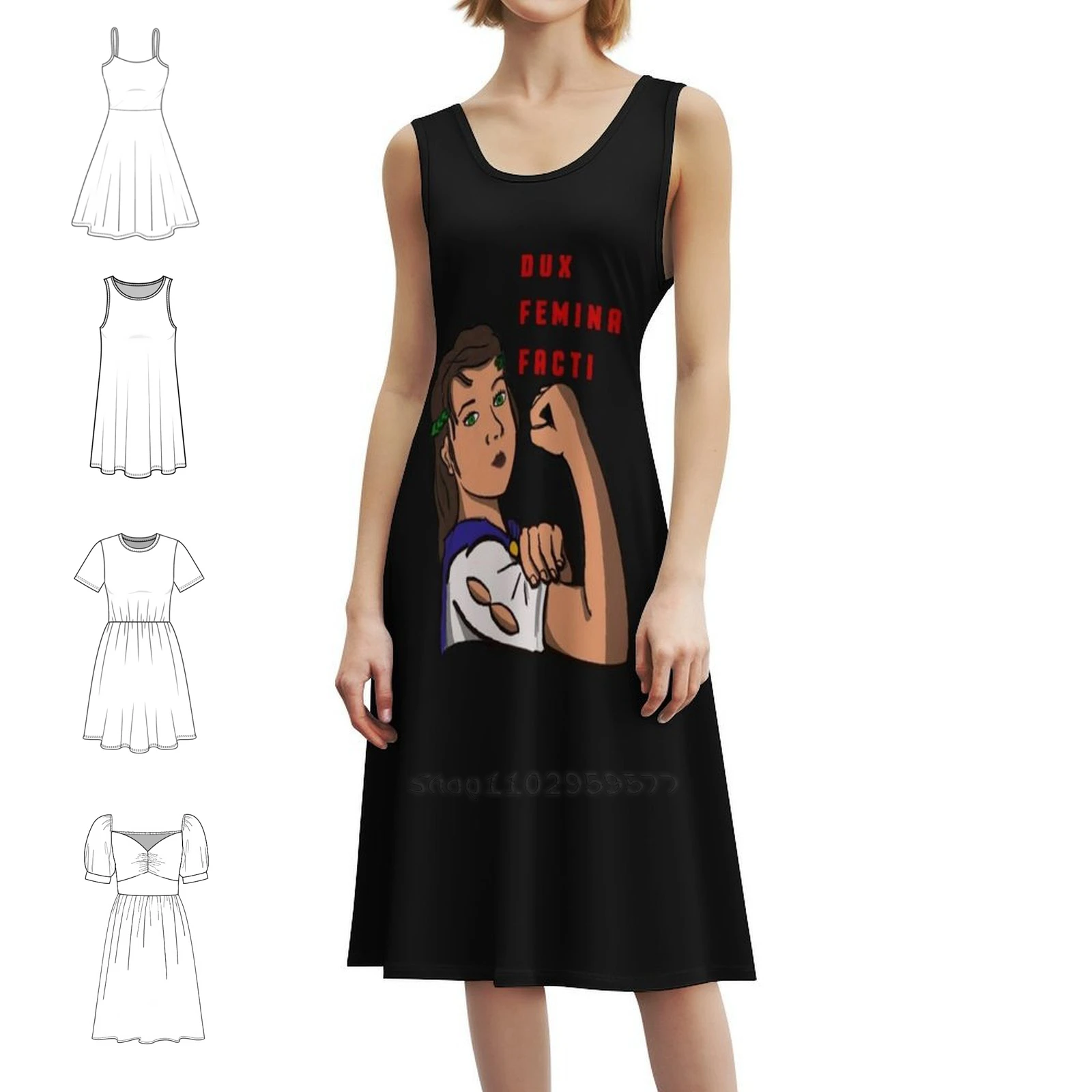 

Dux Femina Facti наклейка в корейском стиле повседневное платье для женщин простые повседневные офисные женские платья Dux Femina Facti платье