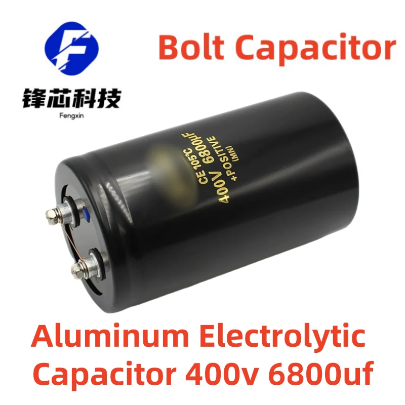 

400v 6800uf 76x130 Aluminum Electrolytic Capacitor Inverter Welder Screw Foot Bolt Capacitor