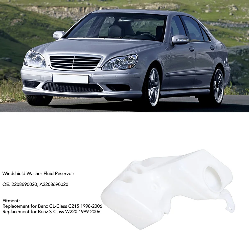 A2208690020 2208690020 Scheibenwaschflüssigkeit Reservoir Tank für Mercedes-Benz W220 S320 S350 S400 S500 S600 Auto zubehör – Detail 3