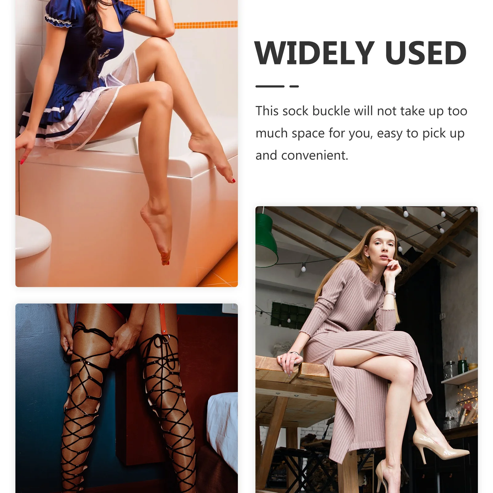 

2Pcs Comfortable Sock Clamp for Shirt Adjustable Non-Slip Garter Strap Lightweight Fixed Shirt Keeper Unisex Wear Easy Storage