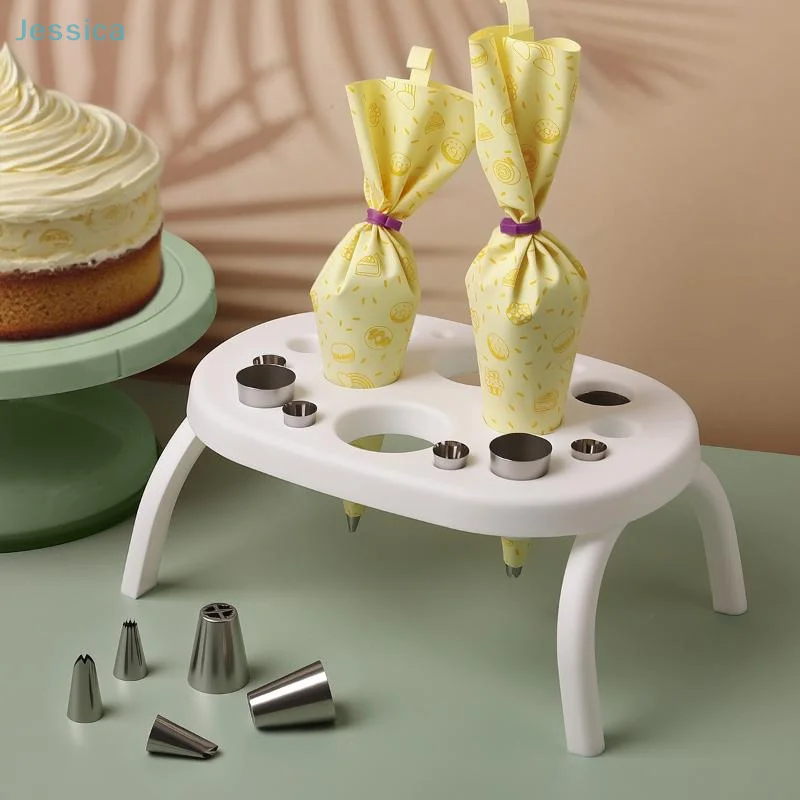 

♥ Овальная подставка для кондитерских изделий с подносом, подставка для кондитерских изделий, держатель для кондитерских мешков, инструмент для выпечки