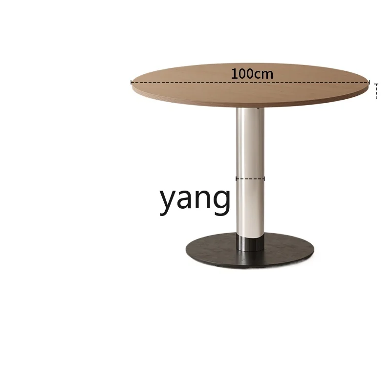 

CX Mid-Ancient Stone Plate Dining Table Simple Modern Solid Wood Dining Table round Living Room Home