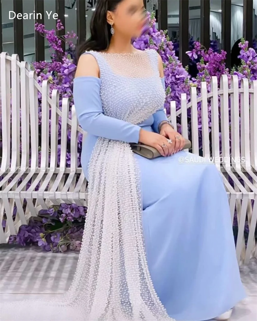 Customized Saudi Arabia Prom Gown Evening Dearin Asymmetrical Column Floor Length Skirts Lace Tulle Bespoke Occasion Dresses For