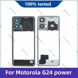 NEW For Motorola Moto G24 POWER Back Cover Middle Frame Holder Housing Repair and Replacemen