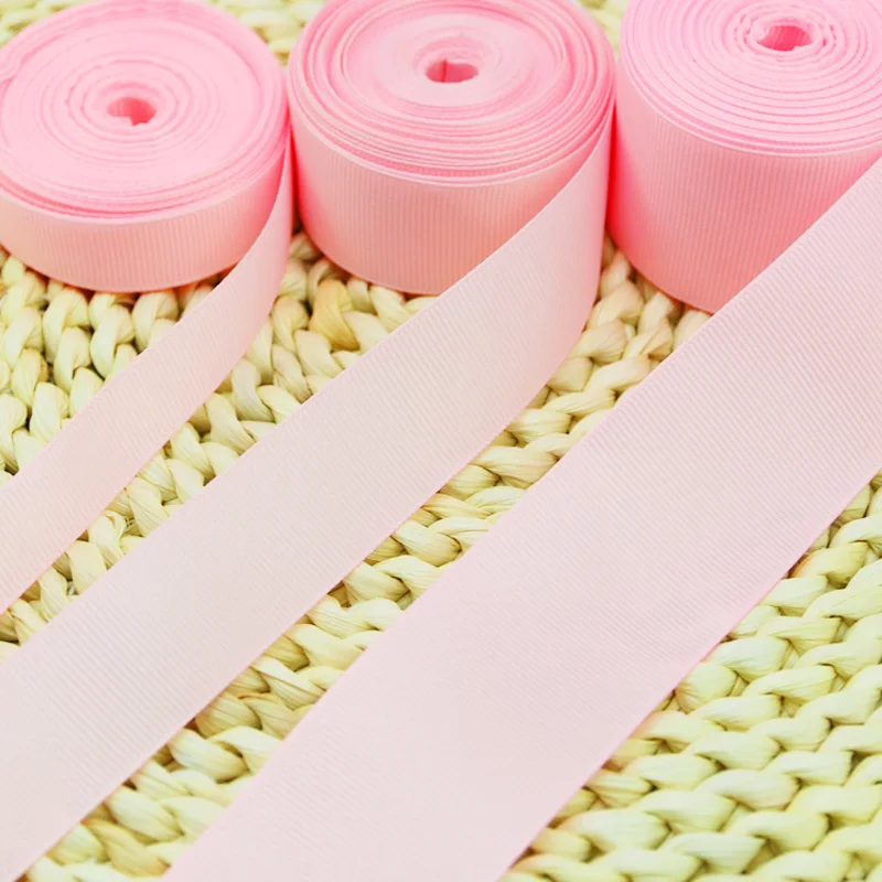 (10 Meters/lot) Pink Grosgrain Ribbon Wholesale Gift Wrap Christmas Decorations Ribbons Decoration Wedding Party（15/25/40mm）