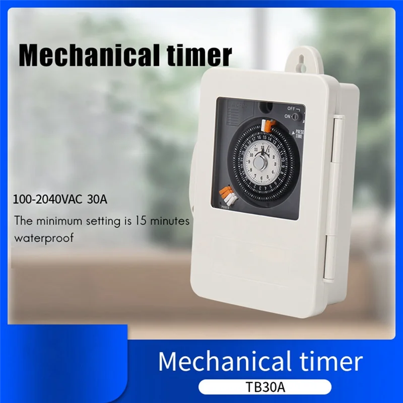 

-FDDT TB30A Industrial Timer Minimum Timing 15 Minutes Time Control Switch With Battery
