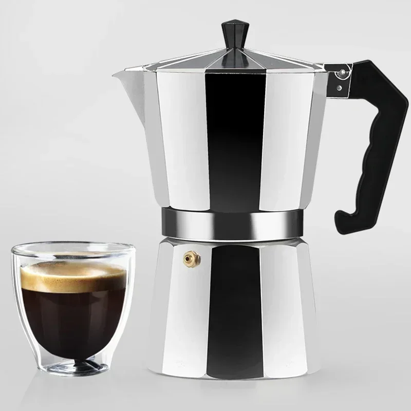 150 300 600 Aluminiowy dzbanek do moka z palnikiem elektrycznym Kuchenka do kawy Ekspres do kawy Espresso Perkolator Mocha Czajnik Podgrzewacz Dom